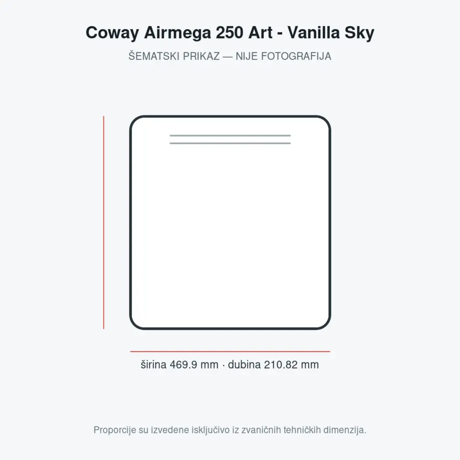 Coway Airmega 250 Art - Vanilla Sky